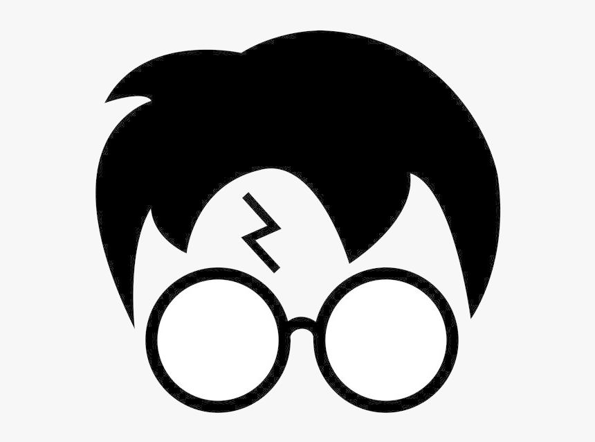 Harry Potter Glasses Hogwarts Silhouette Clipart At - Harry Potter Hair And Glasses, HD Png Download, Free Download