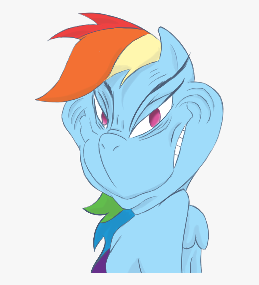 Rainbow Dash Derpy Hooves Grinch Pony Mammal Fictional - Grinch My Little Pony, HD Png Download, Free Download