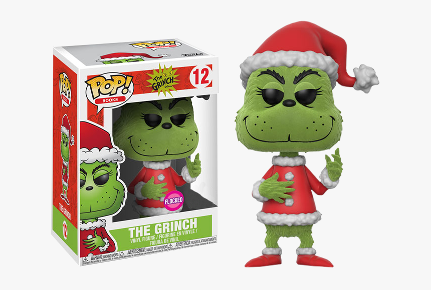 the grinch funko pop flocked
