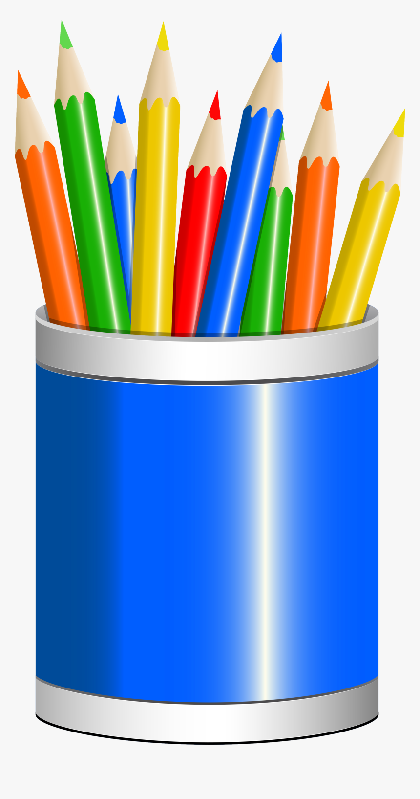 Pencil Cup Drawing Clip Art - Pencil Cup Clipart, HD Png Download, Free Download
