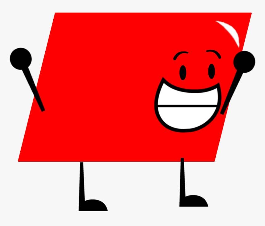 Red Parallelogram , Png Download - Parallelogram Character Png, Transparent Png, Free Download