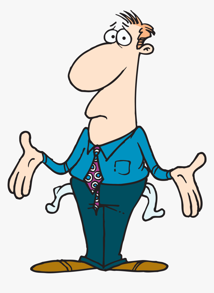 Bag Of Money Png - Man With Empty Pockets Cartoon, Transparent Png, Free Download