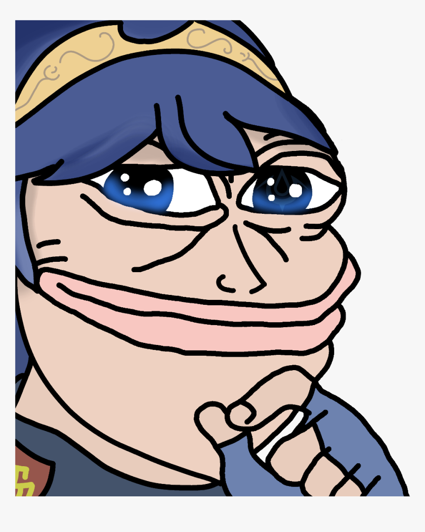 Transparent Marth Png - Pepe The Frog Wendy's, Png Download, Free Download