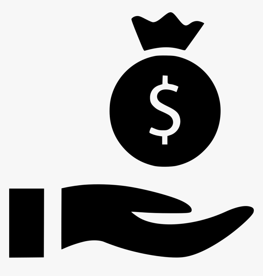 Hands Banking Bag Money Comments - White Money Bag Hand Graphic Png, Transparent Png, Free Download