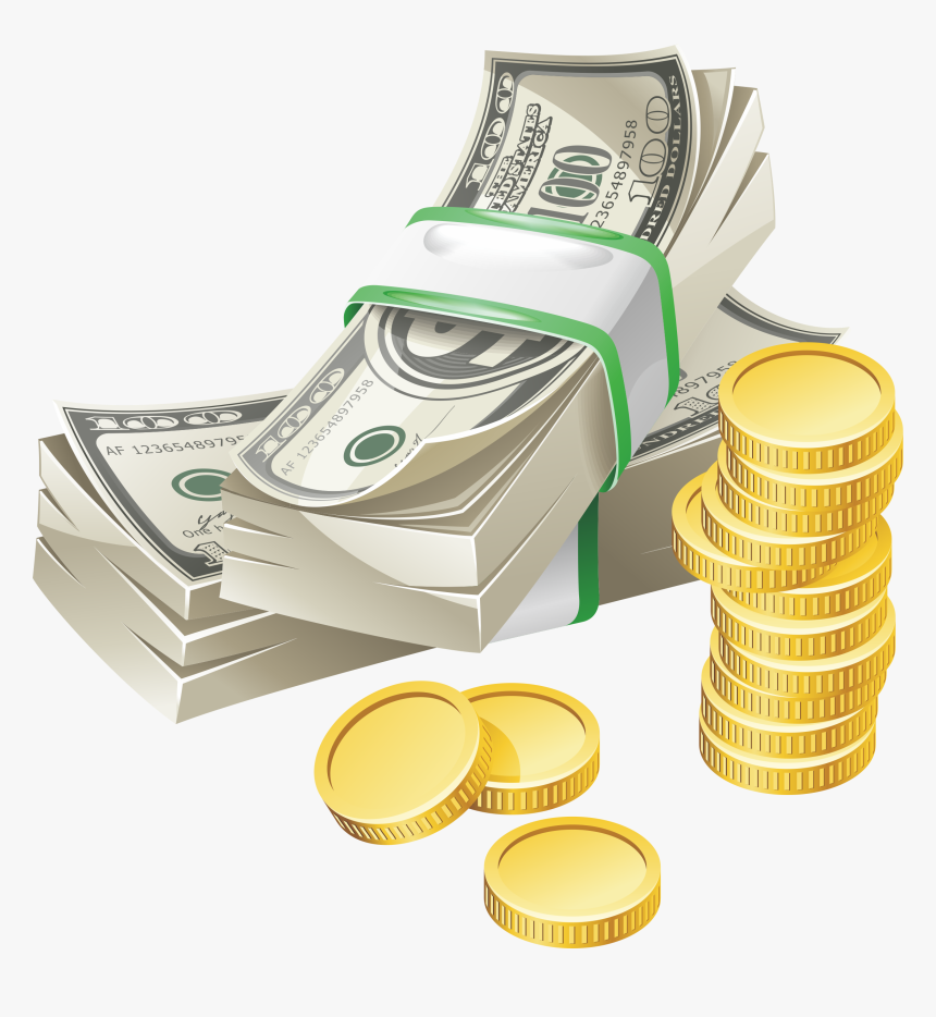 Vector Graphics Stock Illustration Money Royalty-free - Paper Money Coin Png, Transparent Png, Free Download