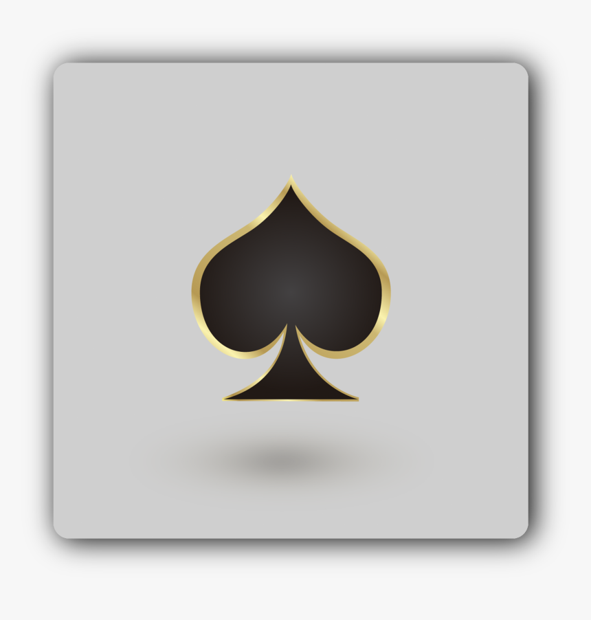 Royal Poker Spade Icon Diwali Coasters - Crescent, HD Png Download, Free Download