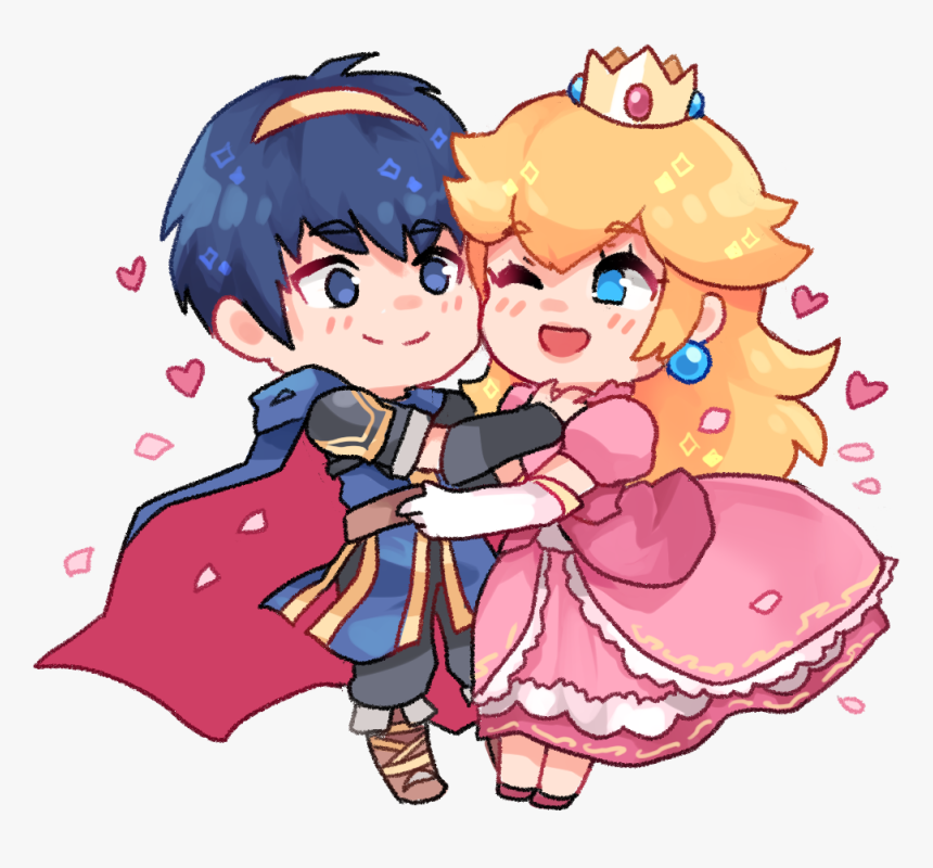 Image - Marth X Princess Peach, HD Png Download, Free Download