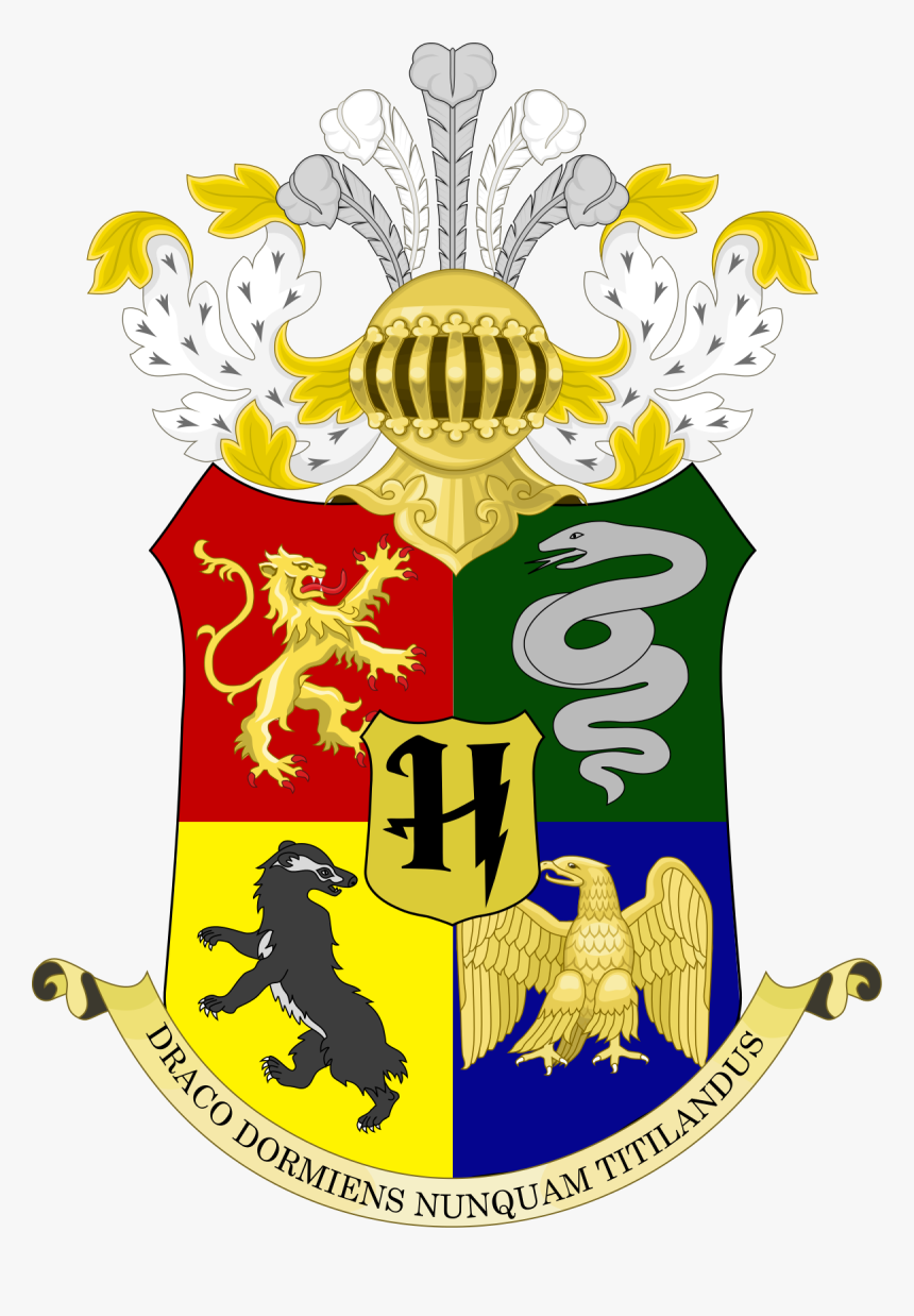 Coat Of Arms Hogwarts, HD Png Download, Free Download