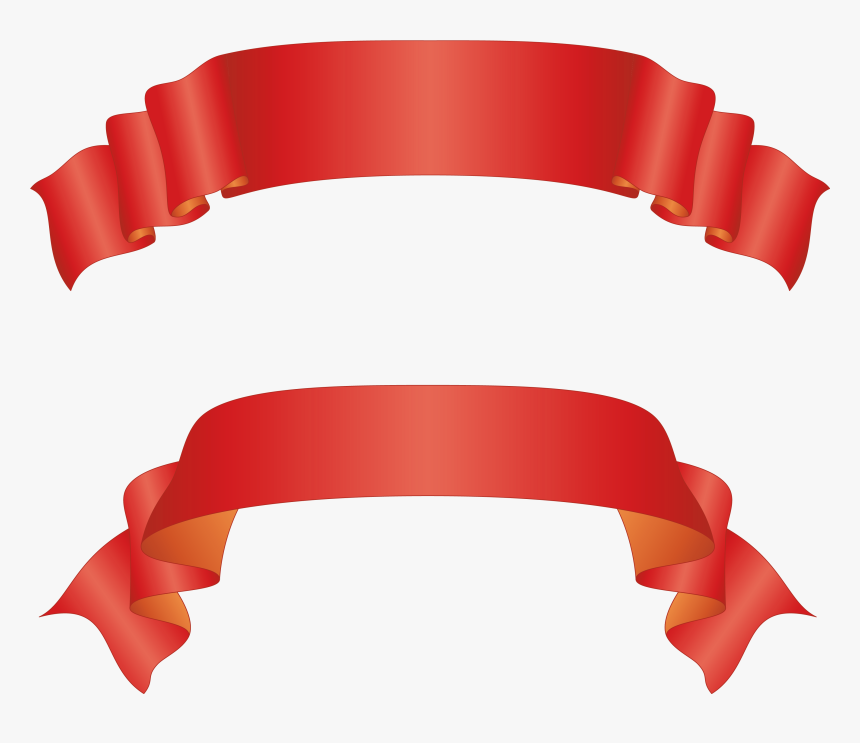 Transparent Large Red Banners Clipartu200b Gallery - Banner Transparent Background Ribbon, HD Png Download, Free Download