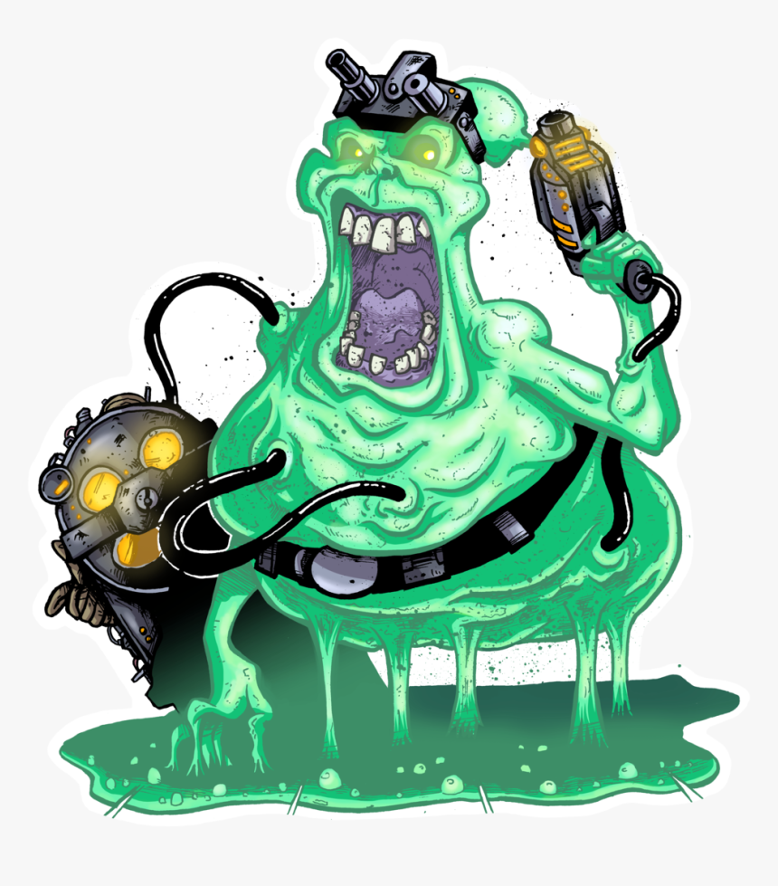 Ghost Sticker Matt Harding Ghostbusters - Slimer, HD Png Download, Free Download