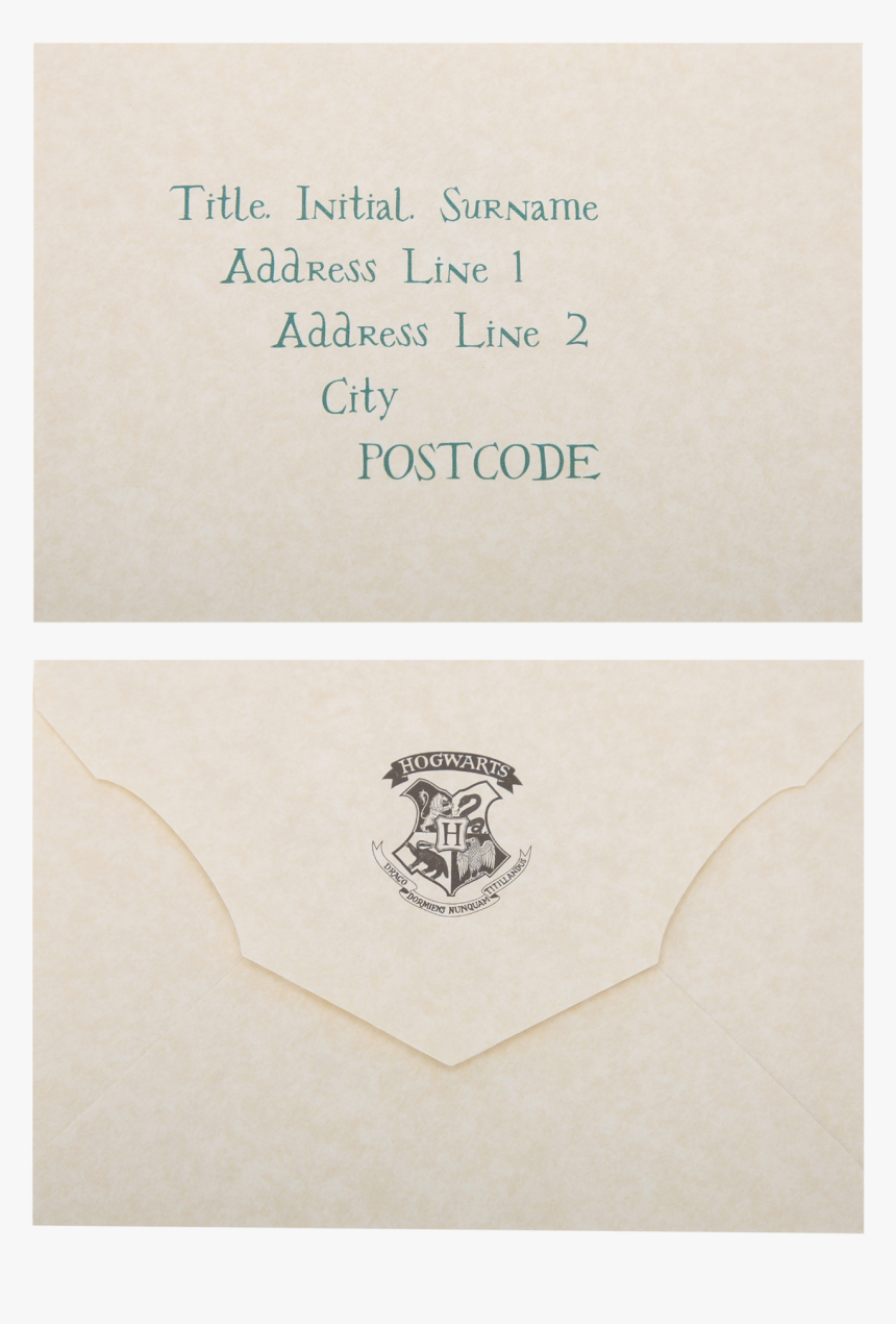 Clip Art Personalised Hogwarts Acceptance Letter - Envelope, HD Png Download, Free Download