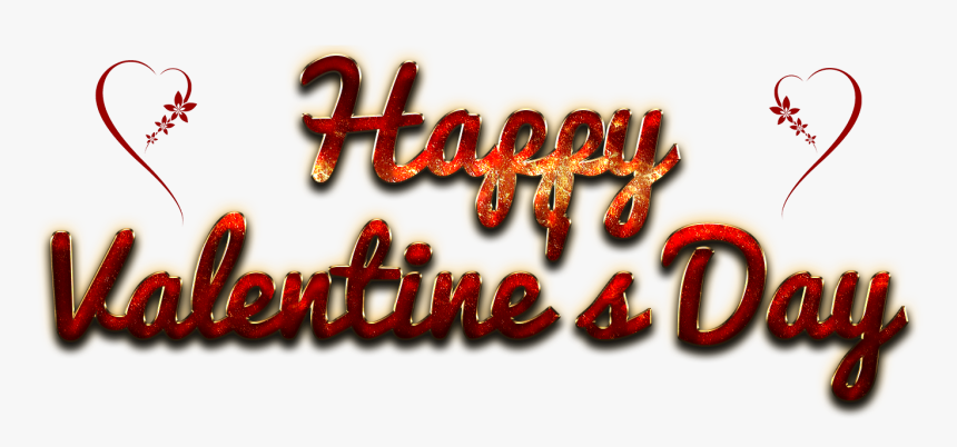 Happy Valentines Day Png Image - Calligraphy, Transparent Png, Free Download