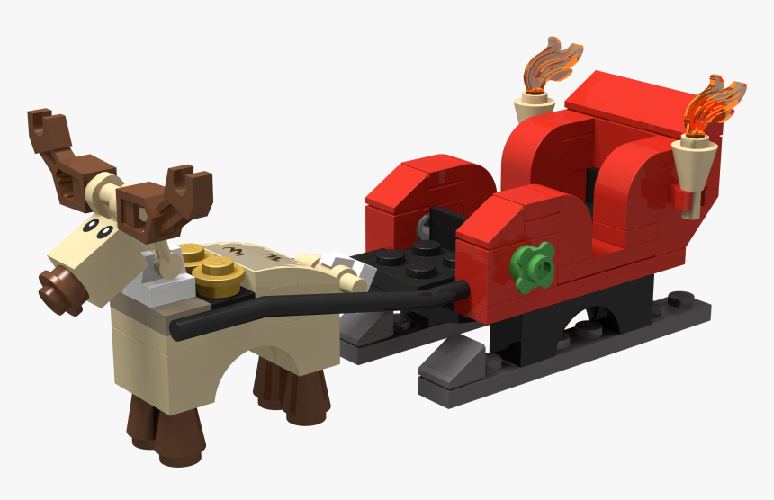 Lego Santa Christmas Sleigh - Lego Christmas Sleigh, HD Png Download, Free Download