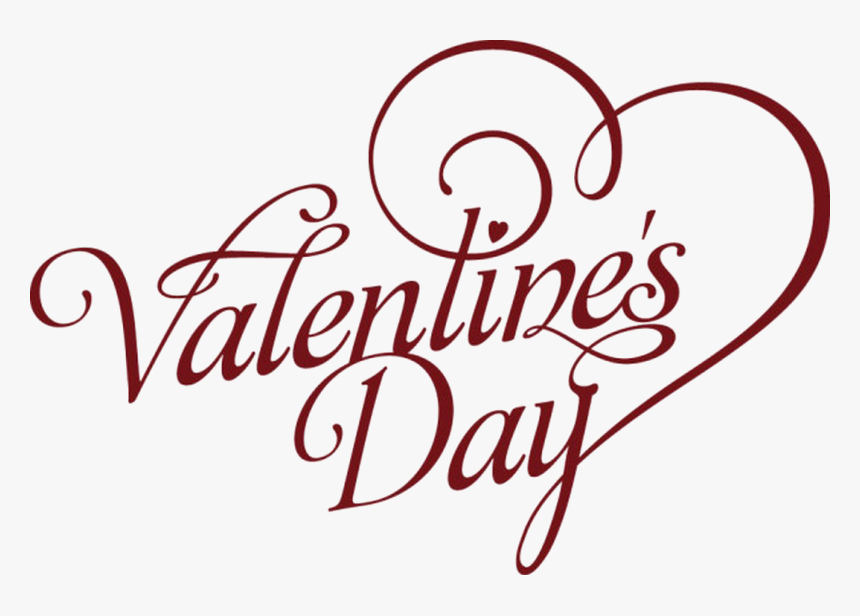 Valentines Day Text Png Transparent Image - Valentines Day Word Art, Png Download, Free Download