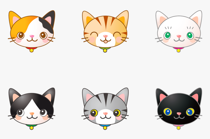 Cat Head, Cat, Kitty, Portrait, Feline, Fur, Pet - Cartoon, HD Png Download, Free Download