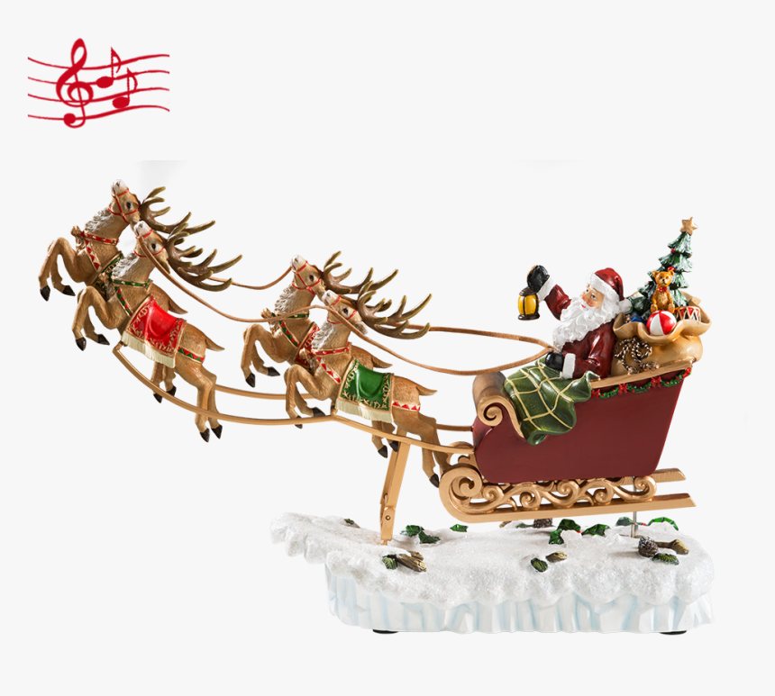 Santa"s Sleigh Ride - Weihnachtsmann Mit Rentierschlitten Bilder, HD Png Download, Free Download