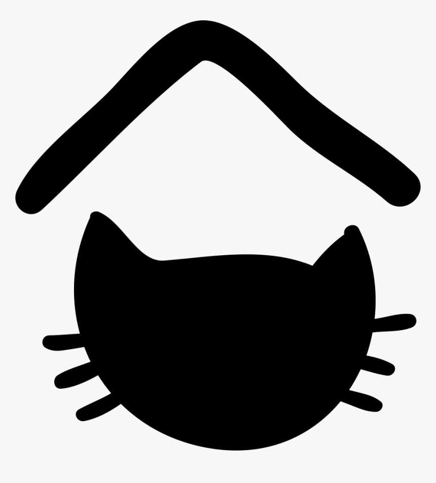 Pet Hotel Sign With Cat Head Silhouette - Cat, HD Png Download, Free Download