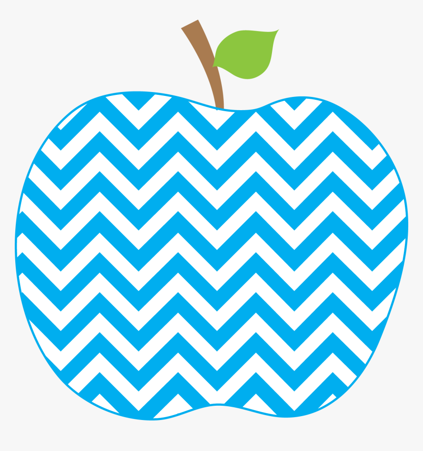 Blue Apple Png - Chevron Apple Clipart, Transparent Png, Free Download