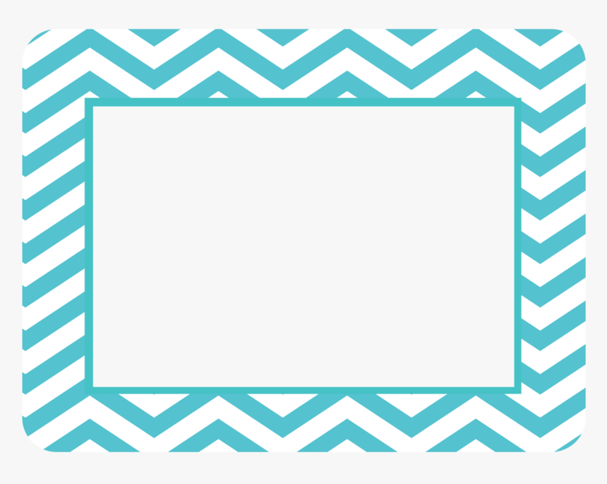 Blue Chevron Frame - Chevron Frame Clipart, HD Png Download, Free Download