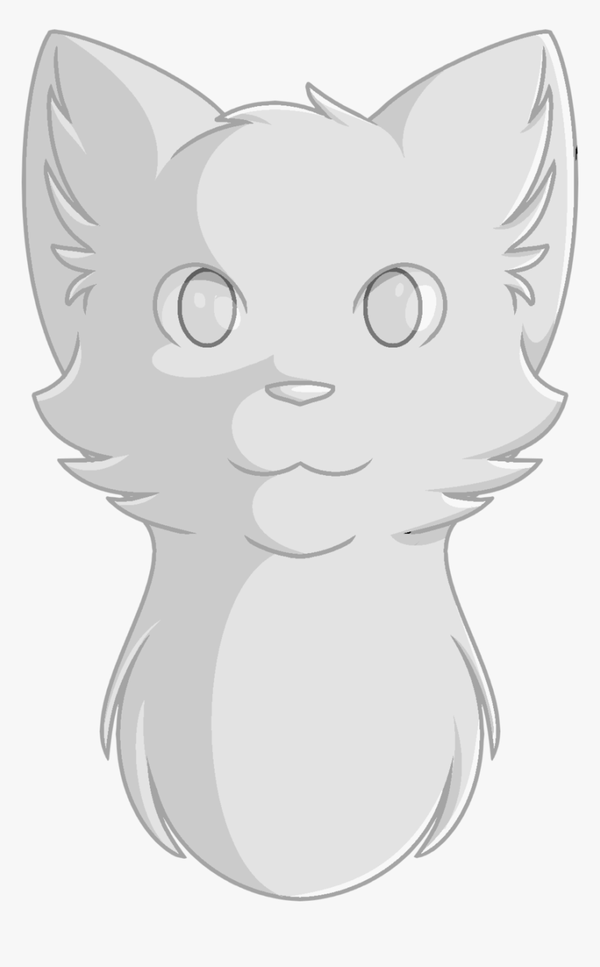 Drawing Medium Head Warrior Cat Drawings Head Hd Png Download Kindpng