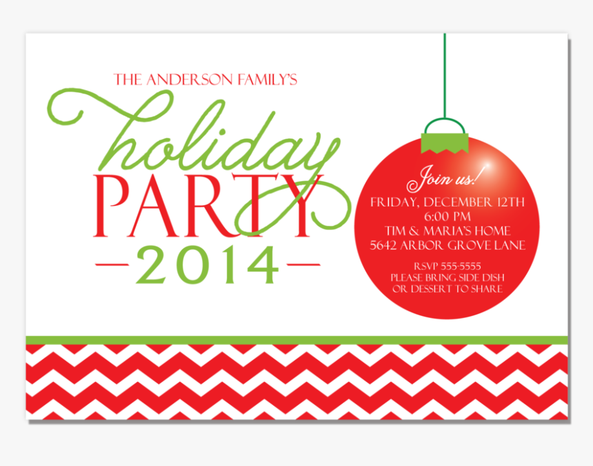 Holiday Party Red Chevron, HD Png Download, Free Download