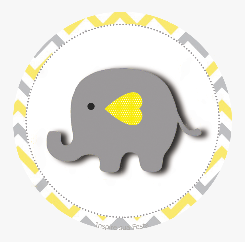 Elefantinho Cinza E Amarelo, HD Png Download, Free Download