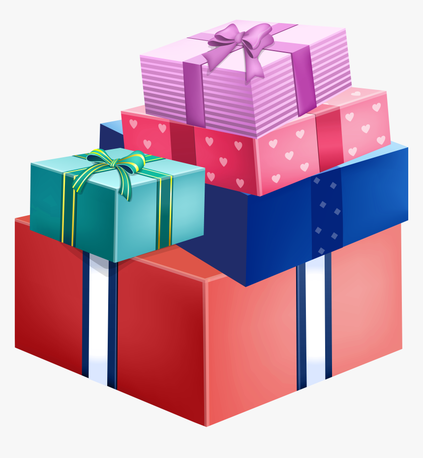 Colorful Gift Boxes Png Clipart, Transparent Png, Free Download