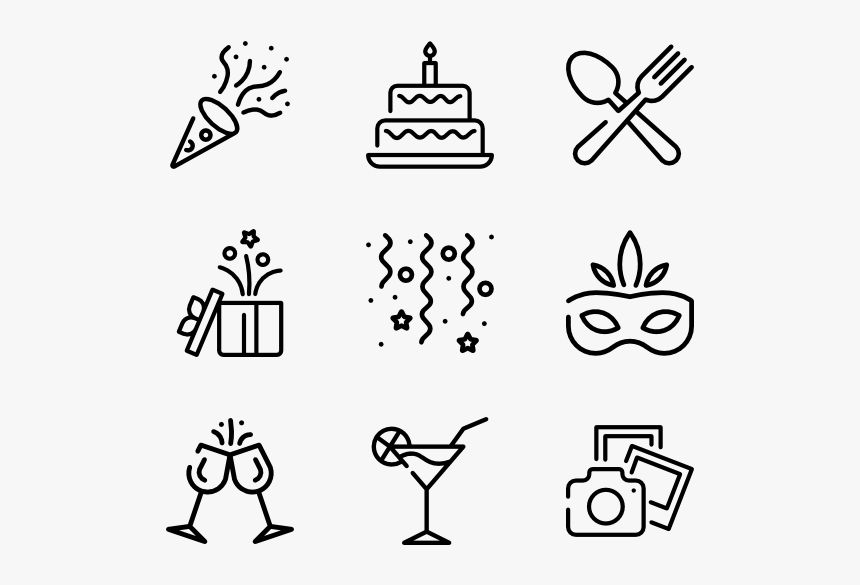 Birthday - Space Icons Png, Transparent Png, Free Download