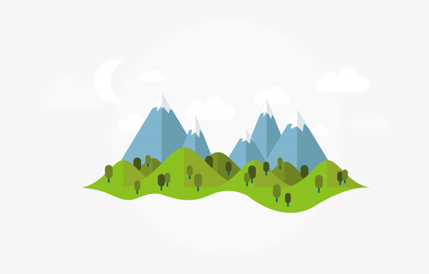 Transparent Mountain Cartoon Png - Illustration Mountain Vector Png