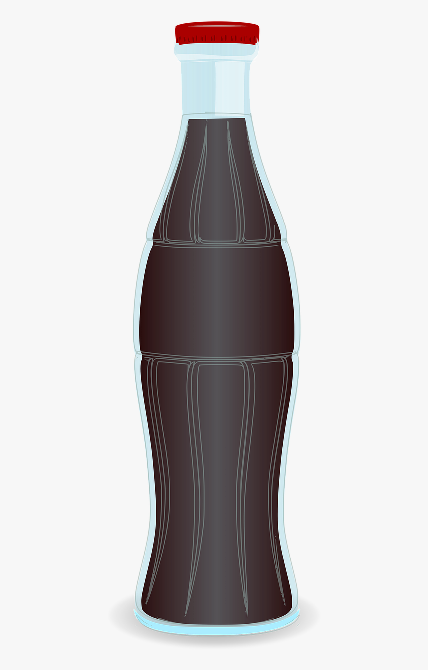 Coke Clip Arts - Glass Soda Bottles Clipart, HD Png Download, Free Download