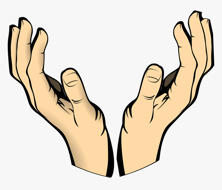 Worship Cartoon - Hands Clipart, HD Png Download, Free Download