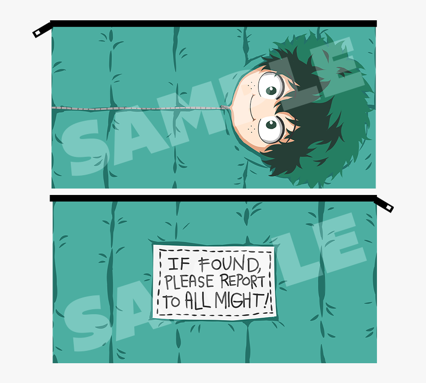 Bnha Sleeping Bag Pouches - Deku In Sleeping Bag, HD Png Download, Free Download