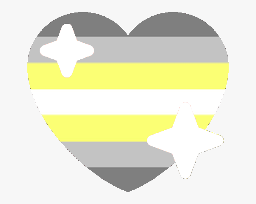 Demi Nonbinary Sparkle Heart Discord Emoji - Non Binary Heart Emoji, HD Png Download, Free Download