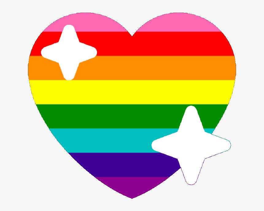 Original Lgbtq Sparkle Heart Discord Emoji - Pride Heart Emoji Discord, HD Png Download, Free Download