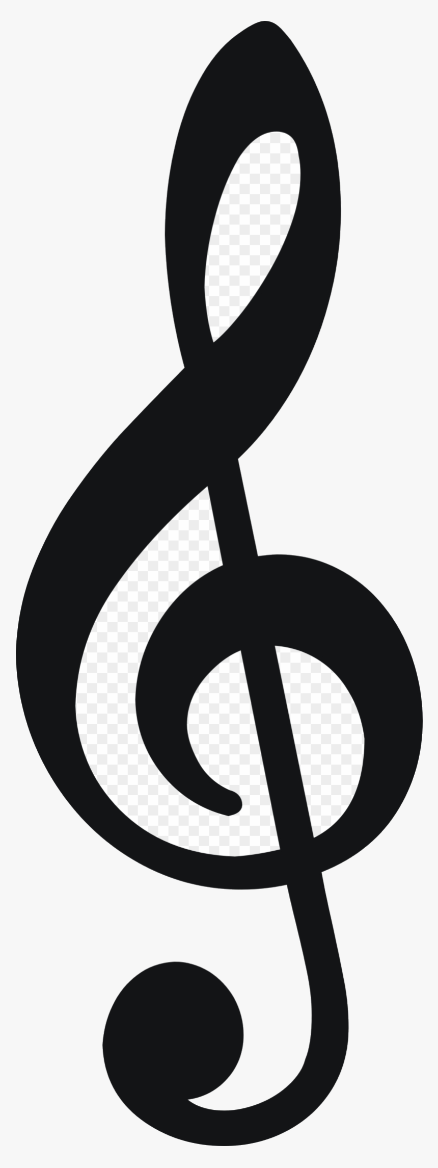 Note Clipart Sol Music Notes Hd X Transparent Png - Treble Clef, Png Download, Free Download