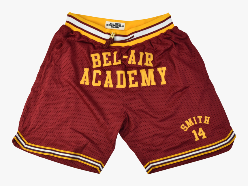 Bel-air Academy Will Smith Maroon Basketball Shorts - Board Short, HD Png Download, Free Download