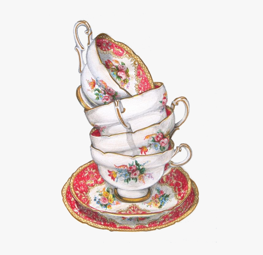 Transparency / Overlay For Personal Use - Vintage Tea Cup Png, Transparent Png, Free Download