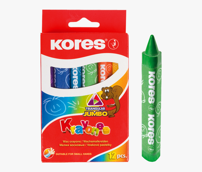 Kores Krayones Wax Crayons - Crayones Kores, HD Png Download, Free Download