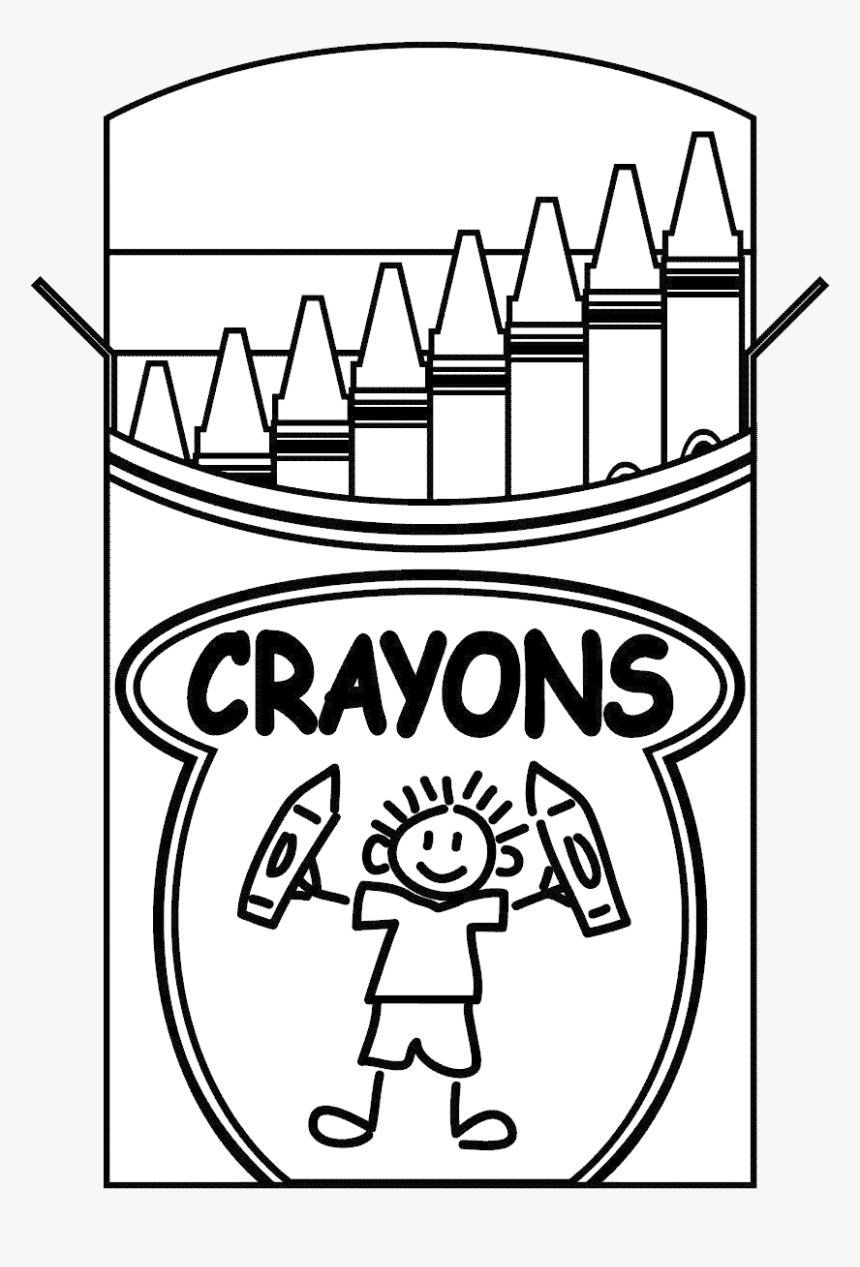 Gray Crayon Clipart Black And White Inspirational Clip - Crayons Clipart Black And White, HD Png Download, Free Download