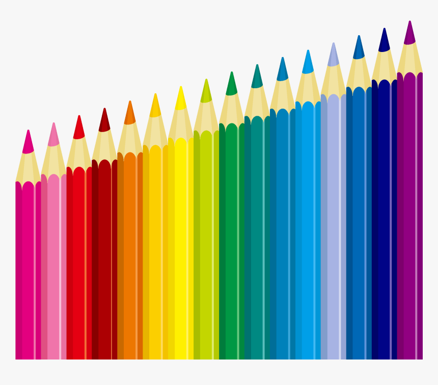 Colorful Pencil Png Download - Articulos De Papeleria Png, Transparent Png, Free Download