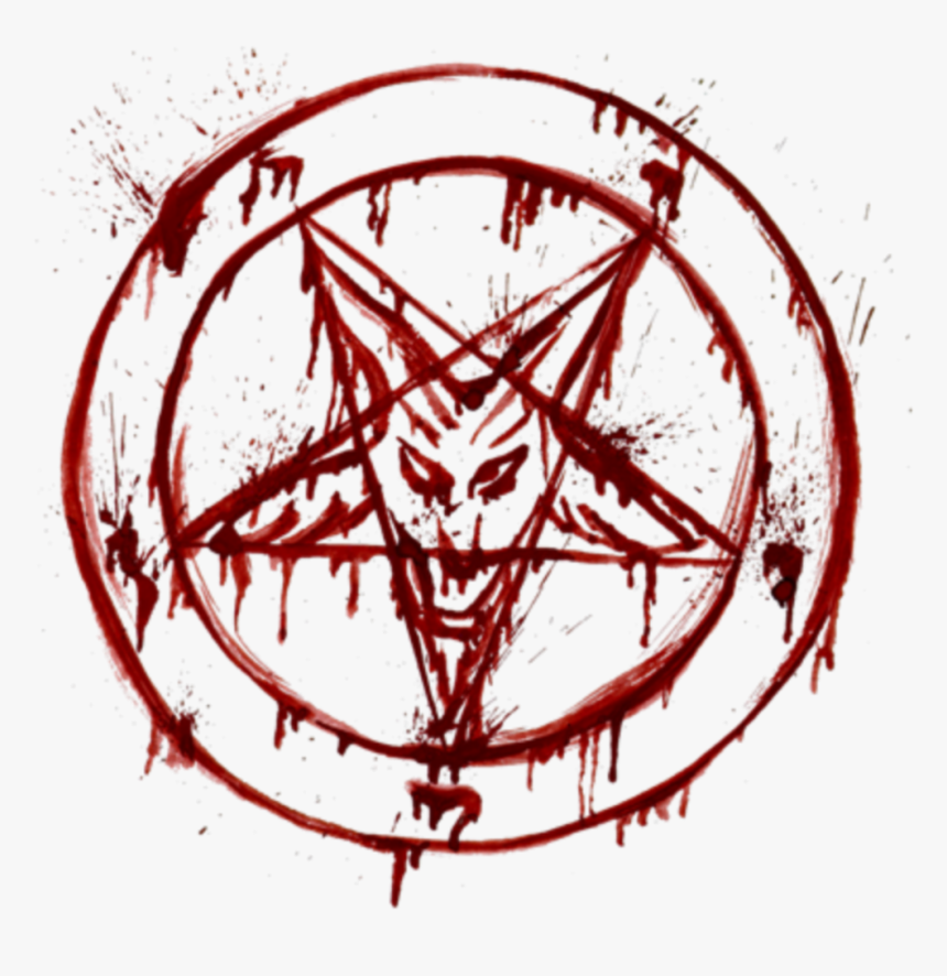 #satan #satanic #blood #bleed #hell #die #kill #pact - Pentagram Blood Png, Transparent Png, Free Download