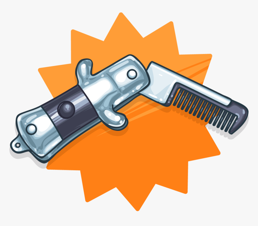 Moustache Comb Clipart , Png Download - Utility Knife, Transparent Png, Free Download