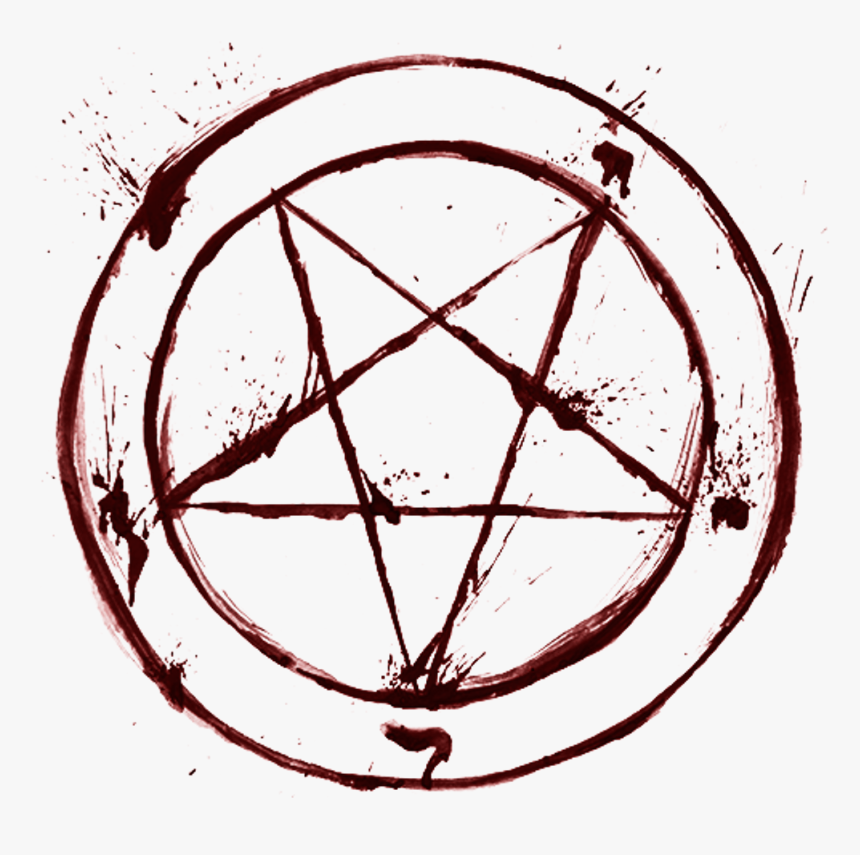 #blood #satan #pentagram #occult #religion #goth - Satanic Pentagram Png, Transparent Png, Free Download