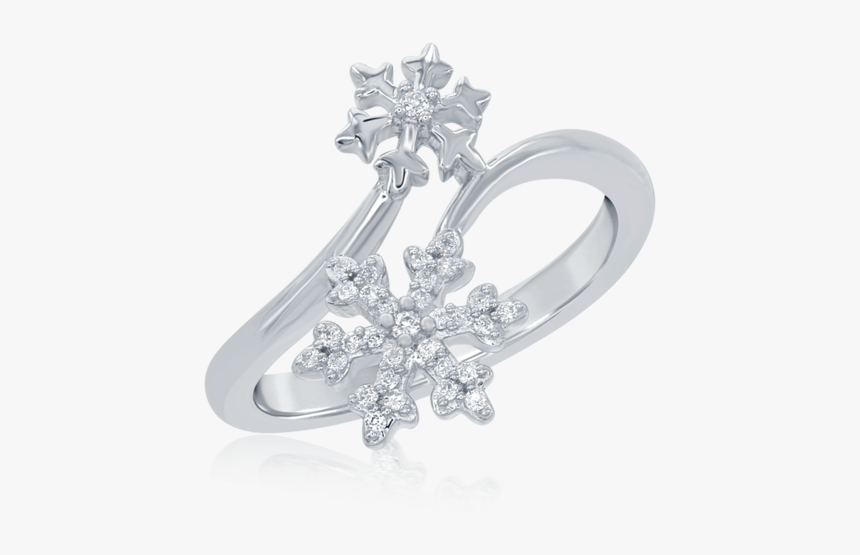 Elsa Frozen Snowflake Bypass Ring In Sterling Silver - Frozen Elsa Engagement Ring, HD Png Download, Free Download