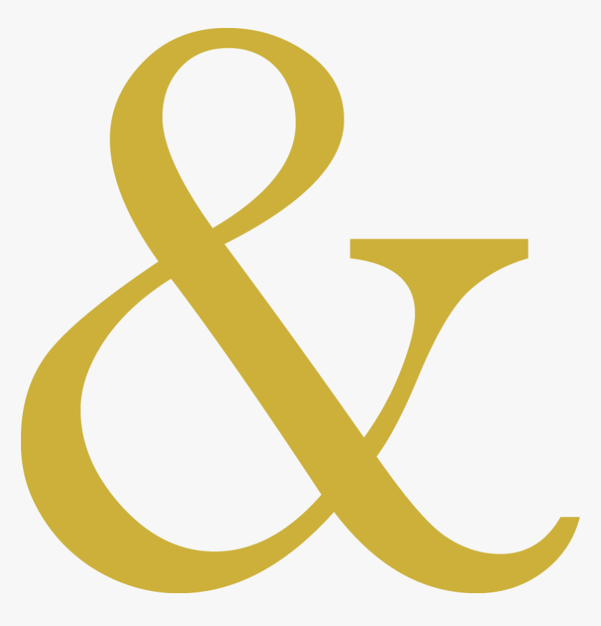 Ampersand Poster Symbol Letter Typography - Transparent Fancy And Symbol, HD Png Download, Free Download