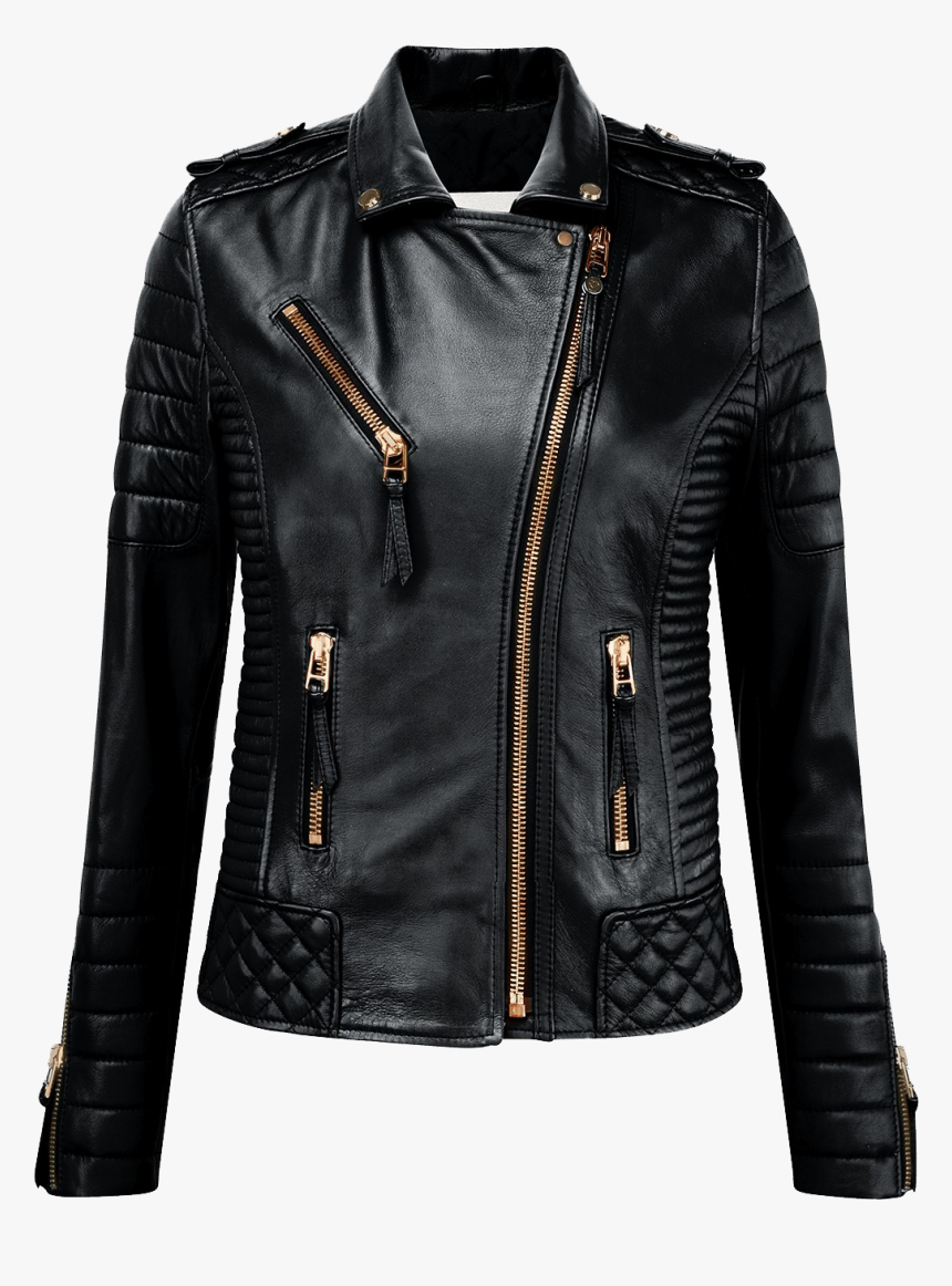 Biker Jacket Png Free Background - Leather Jacket Transparent Background, Png Download, Free Download