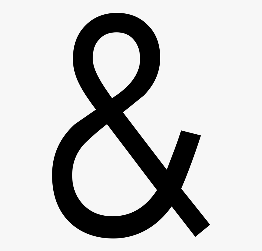 Area,text,symbol - Ampersand Clip Art Free, HD Png Download, Free Download