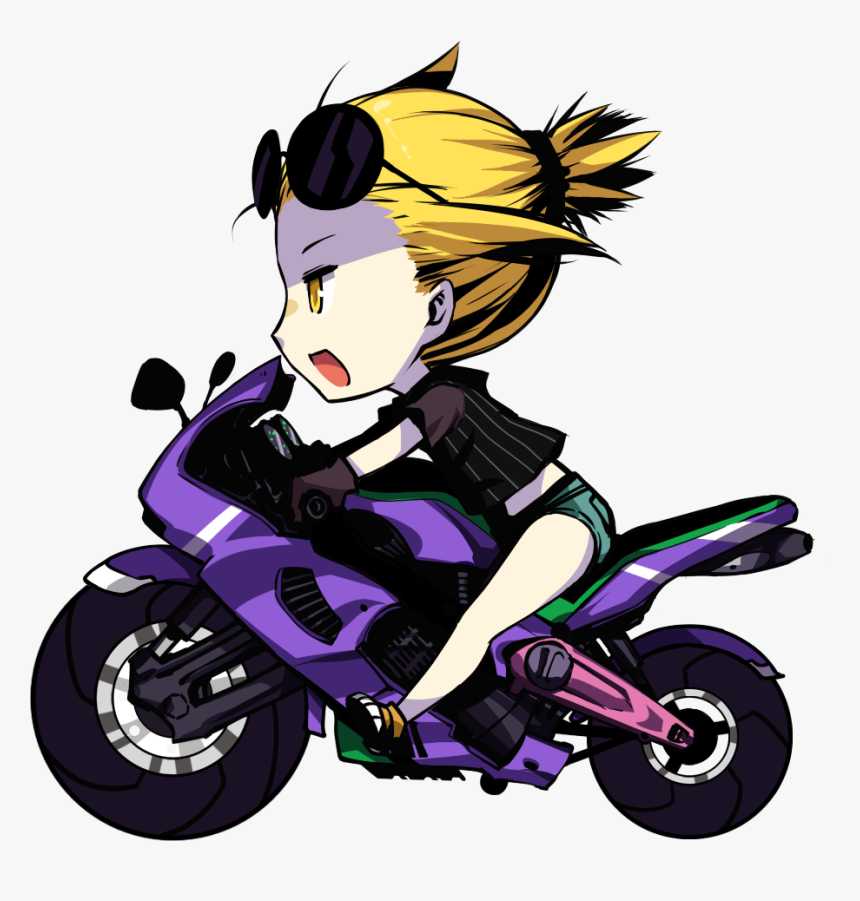 anime girl motorbike