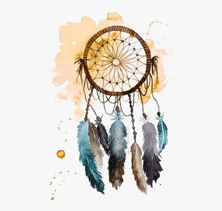Dreamcatcher Watercolor Painting Drawing - Dream Catcher Png File, Transparent Png, Free Download