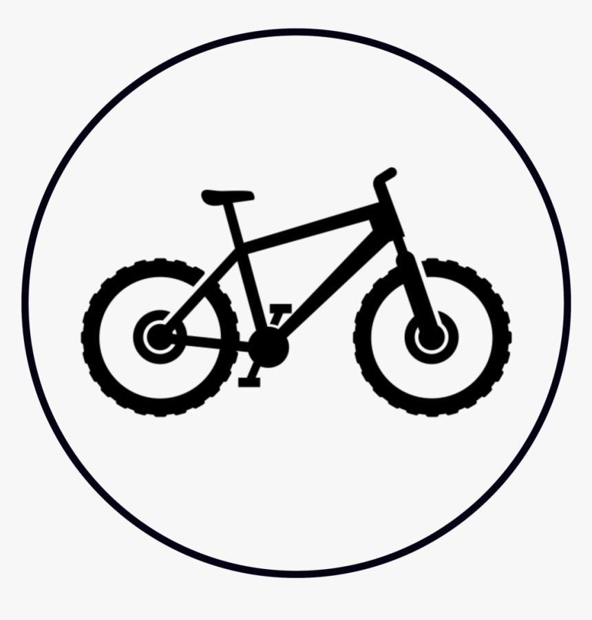 Mercedes Benz Crater Lake Fitness Bike - Mountain Bike Clipart Black And White, HD Png Download, Free Download